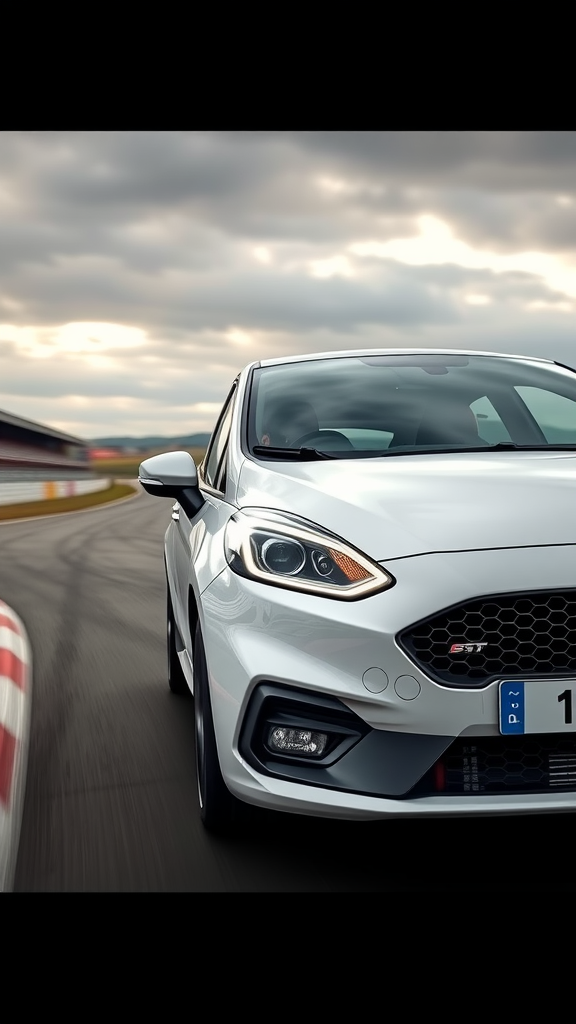 Ford Fiesta ST racing on a track