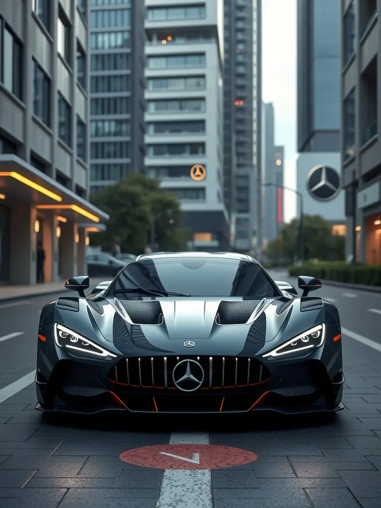 Mercedes-AMG One hypercar on an urban street