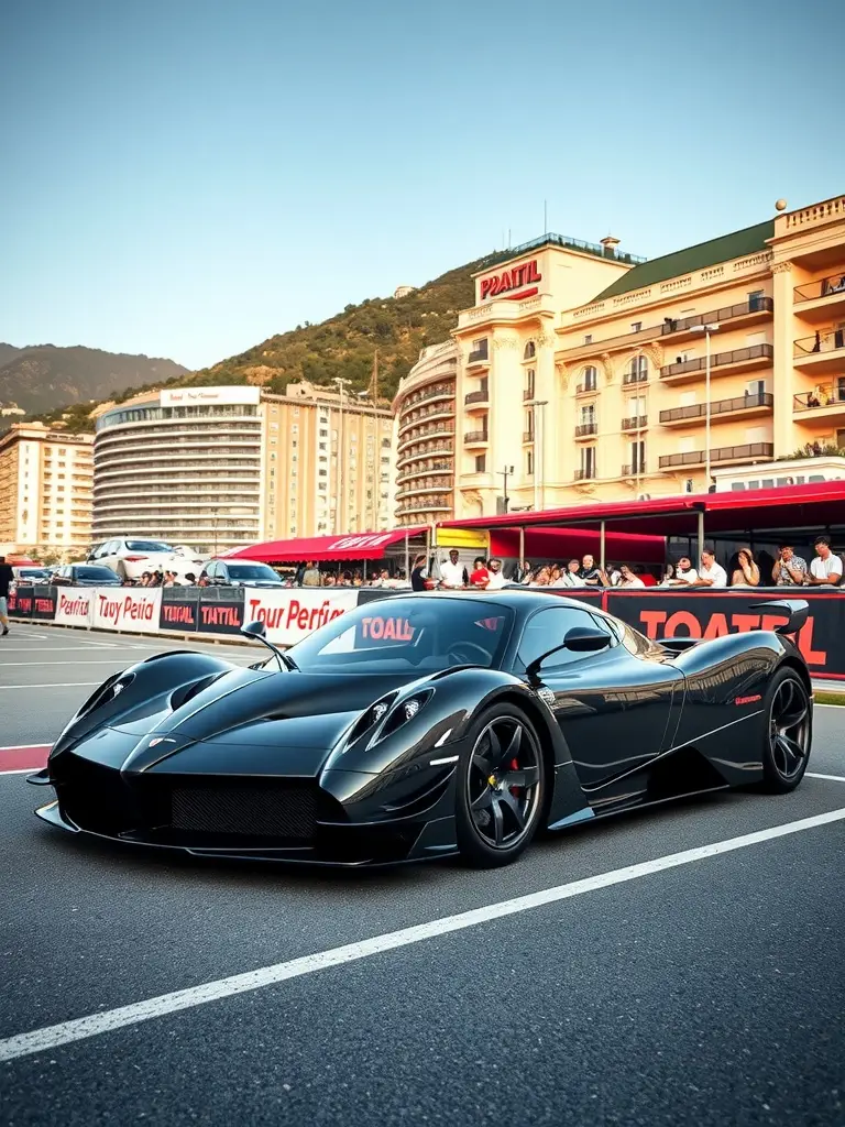Pagani Huayra BC showcased at the Monaco Grand Prix