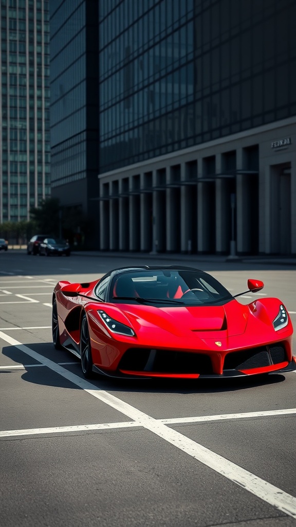 Ferrari LaFerrari parked on a city street